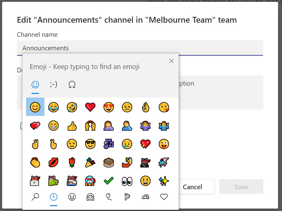 teams change emojis